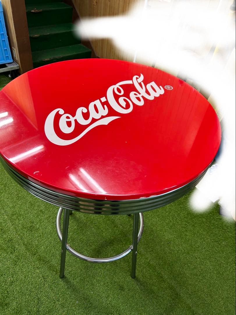 コカ・コーラ Coca-Cola ロゴ バーテーブル　アメリカン雑貨 店舗什器