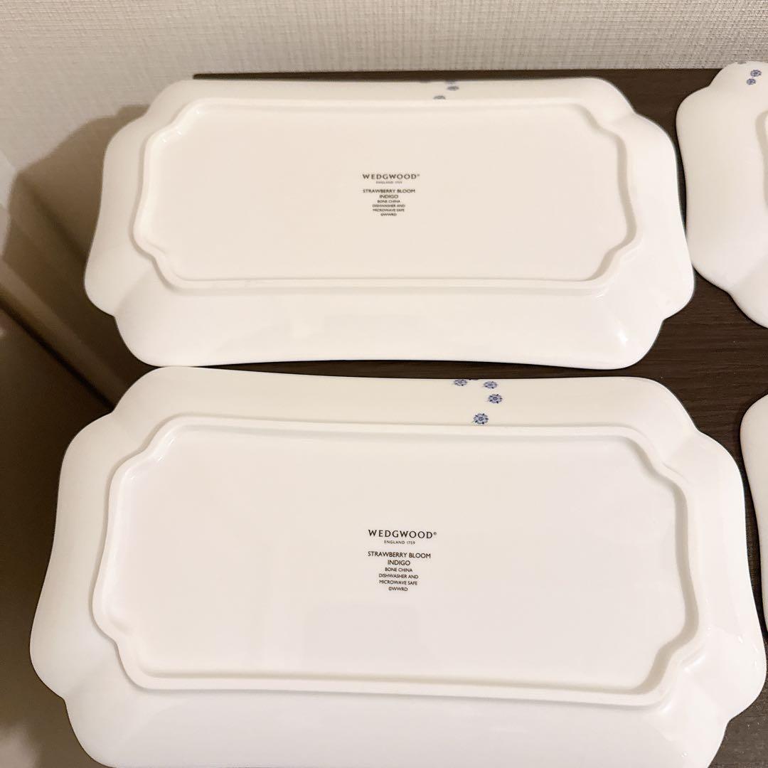 ウェッジウッド　ストロベリーブルーム　インディゴ　セット