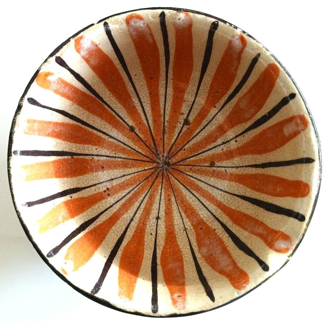 瀬戸焼　麦藁手　片口茶碗