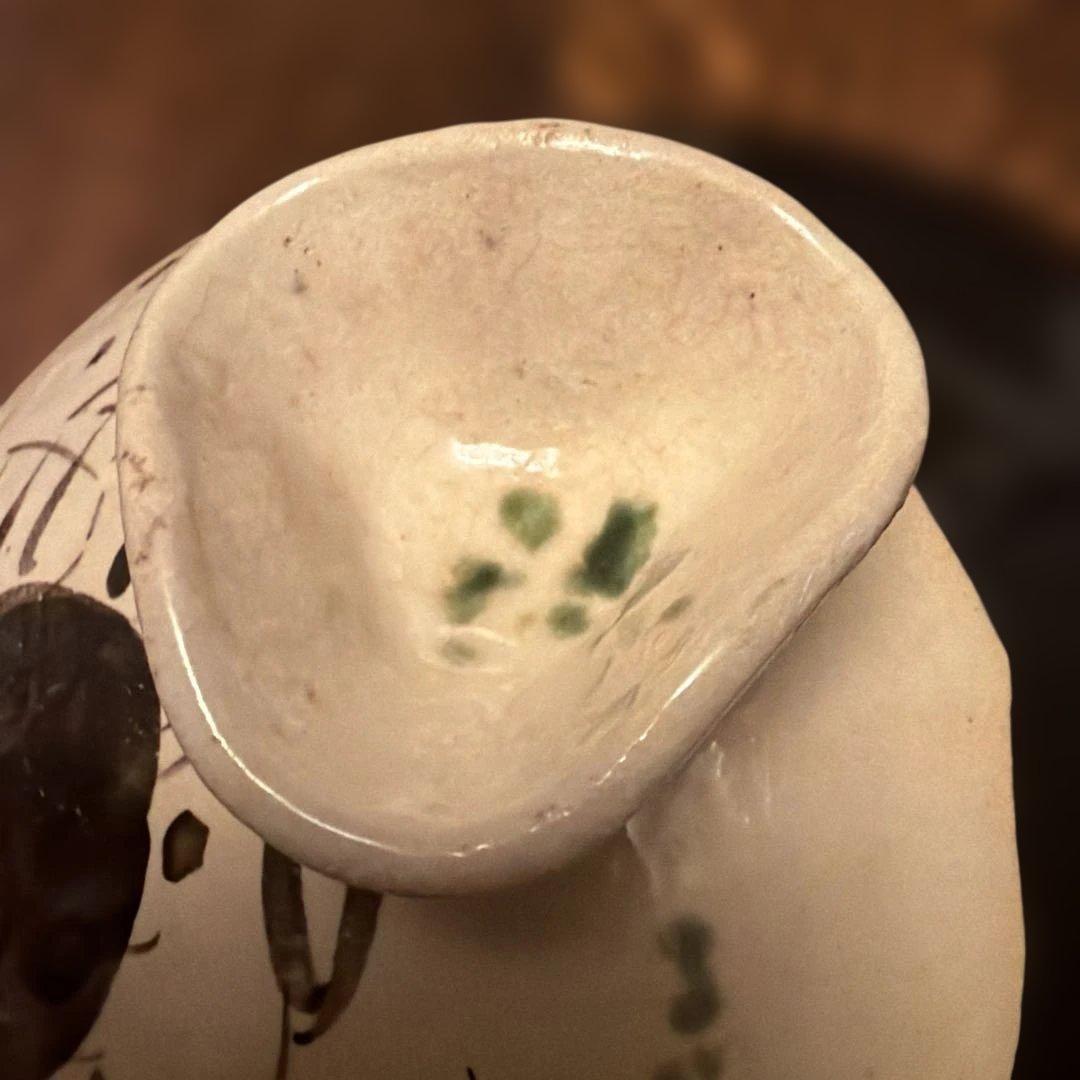 【友野】中垣連次 美濃焼 黒織部 手造り土鍋 逸品作