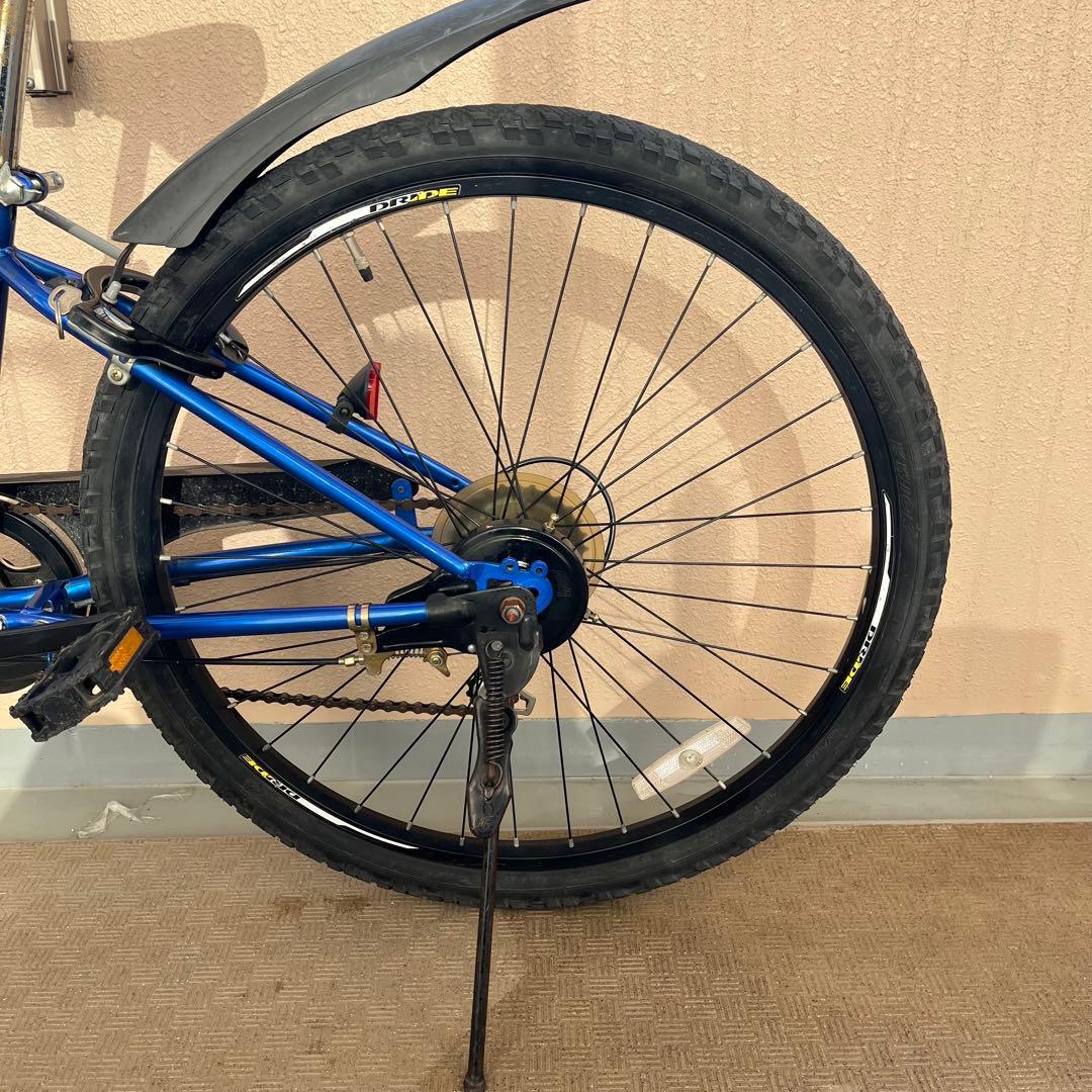 直接取引 熊本市　自転車 ドライドS3 青26 6段変速