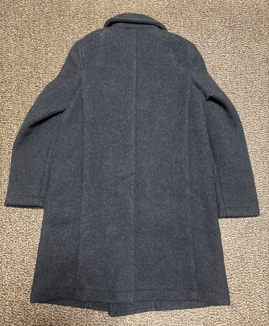 ダントン　ウールダブルコート　チャコール