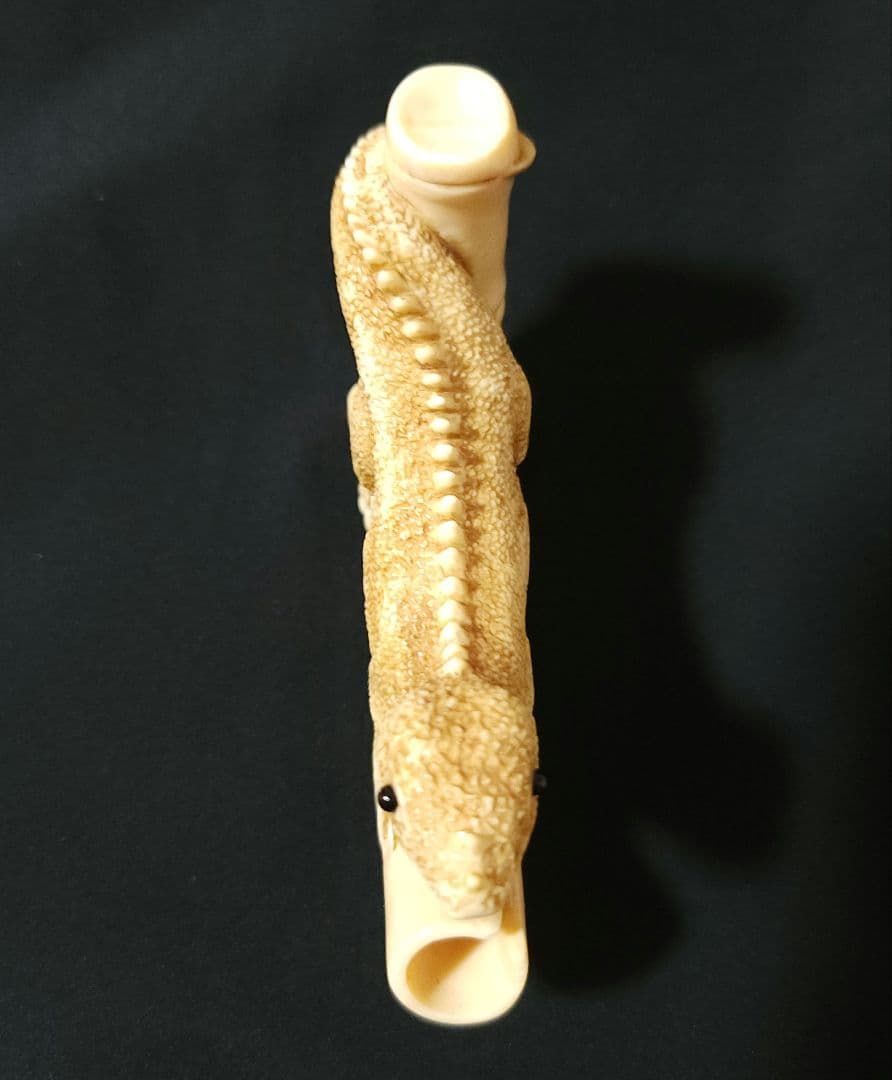 根付け　トカゲ 蜥蜴　爬虫類　竹