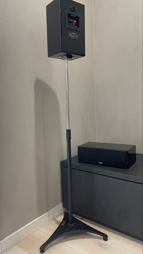 【DENON】センタースピーカー+ブックシェルフスピーカー ペア ピアノブラック
