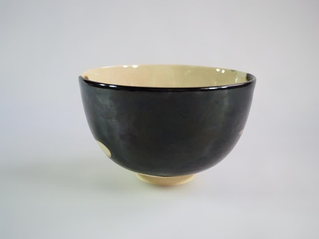 裏千家15世鵬雲斎御書付『色絵仁清写茶碗』銘：松喰鶴 16代永樂善五郎造（即全）