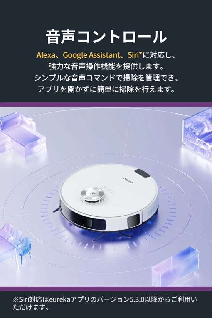 新品未開封 EUREKA ユーリカ NERE20PLUSWH ロボット掃除機