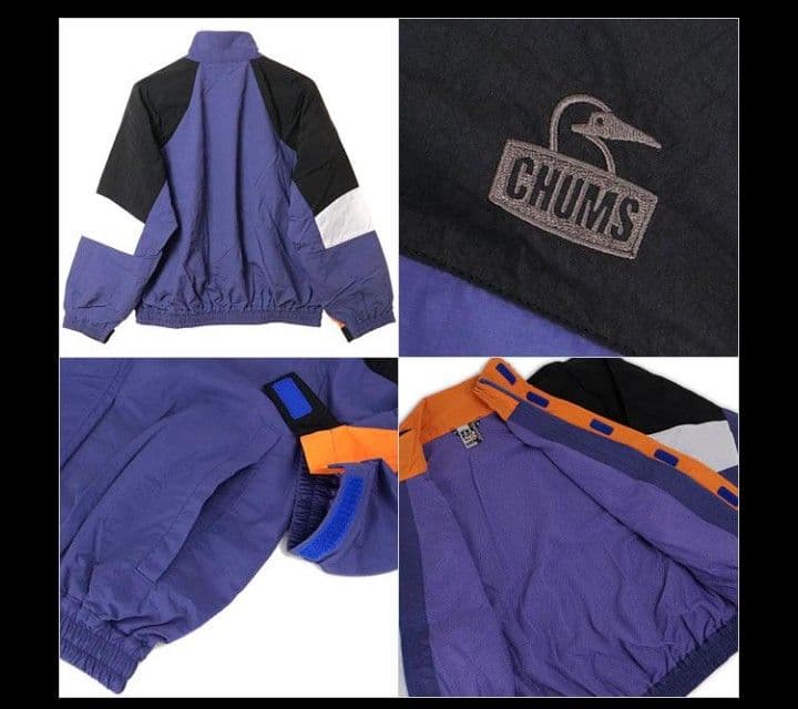 チャムス　M　カーンズ　ウォーム　レトロスポーツ　ジャケット　黒