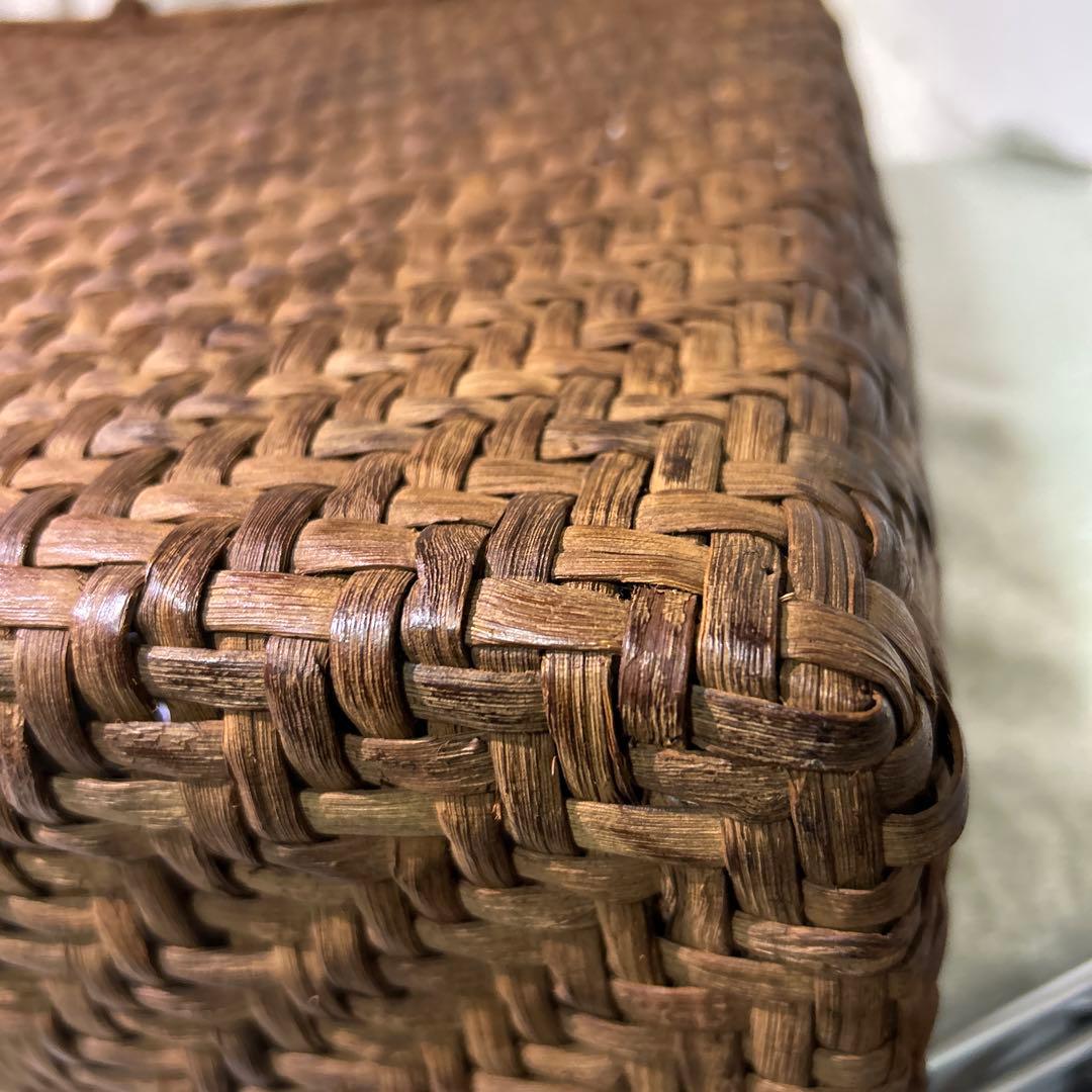 極美品　山葡萄　やまぶどう　カゴバック　大きめ　A4 籠バッグ 天然素材