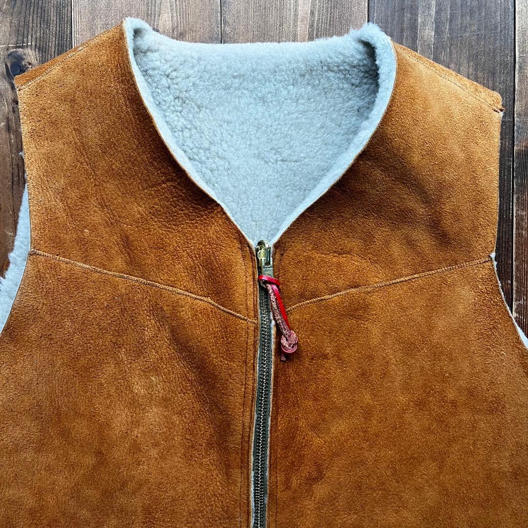 トップス BEST MADE CO. Shearling Wool Vest USA