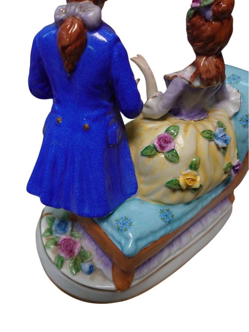 マイセン フィギュリン　お花　アンティーク　置物　陶器