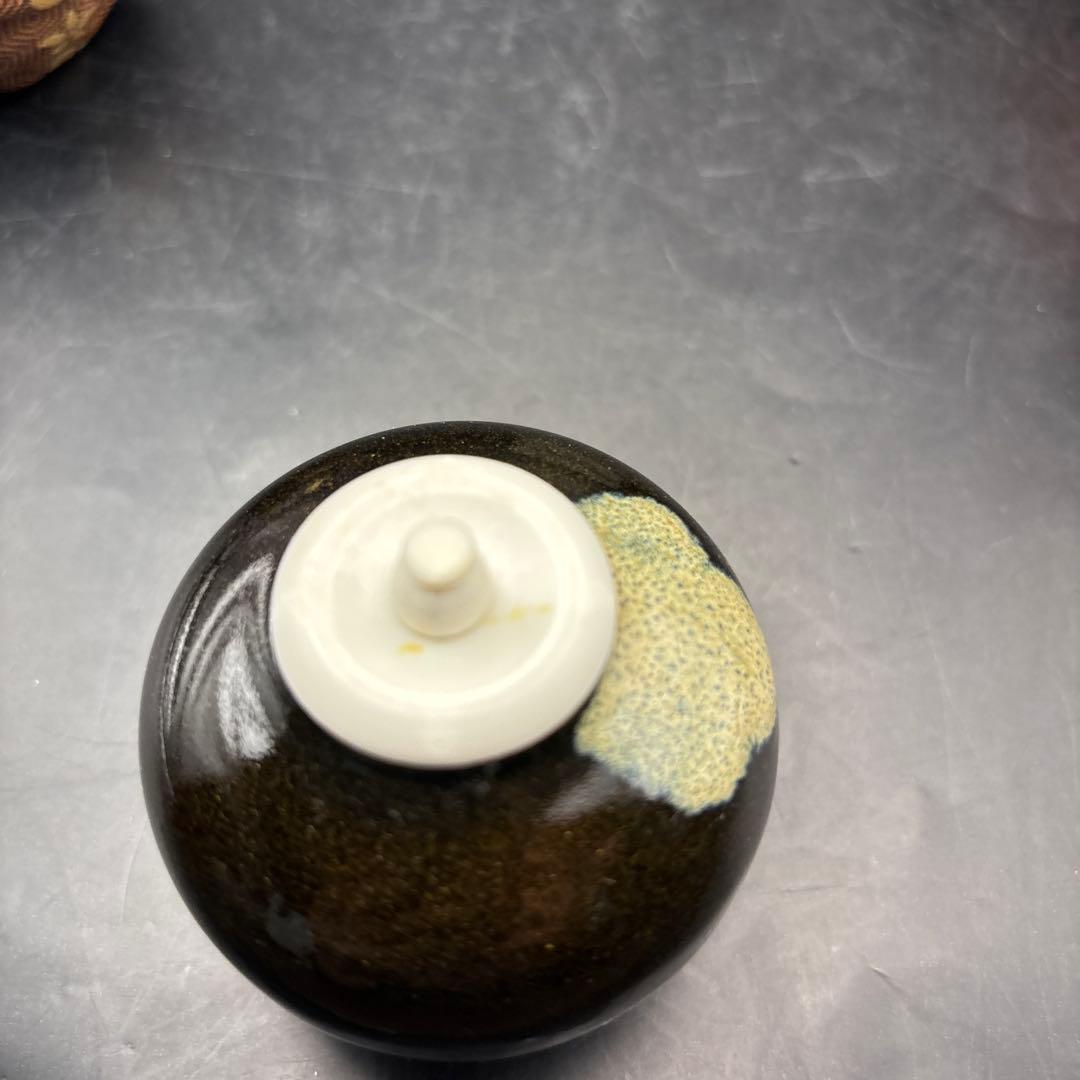 茶道具　棗　なつめ　茶入　根来塗