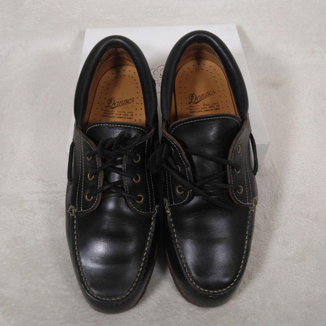 danner vibram 黒レザー モカシン シューズ