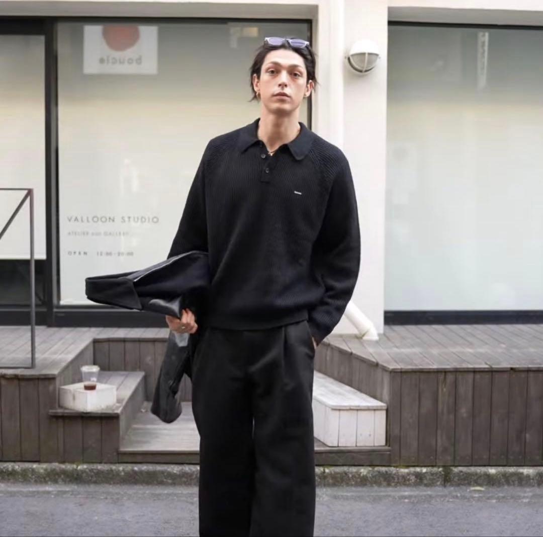 な*ぎ様 supreme small box logo knit polo