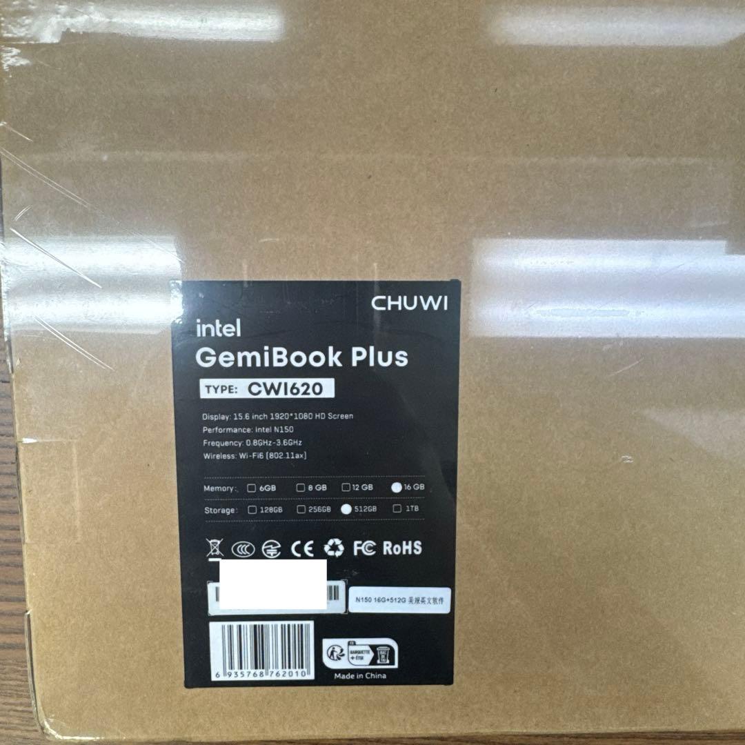 ノートパソコンCHUWI GemiBook Plus