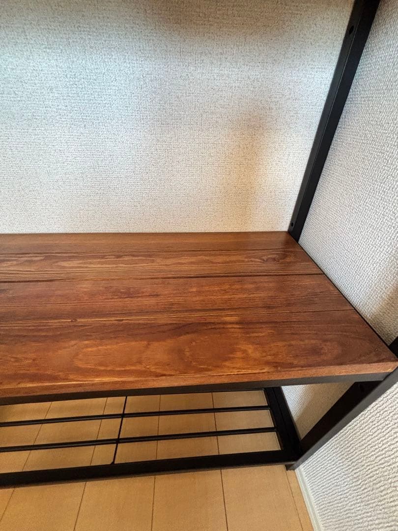 組立済　収納棚 木製　オープンラック 4段シェルフ TABAS ラック　ヴィン