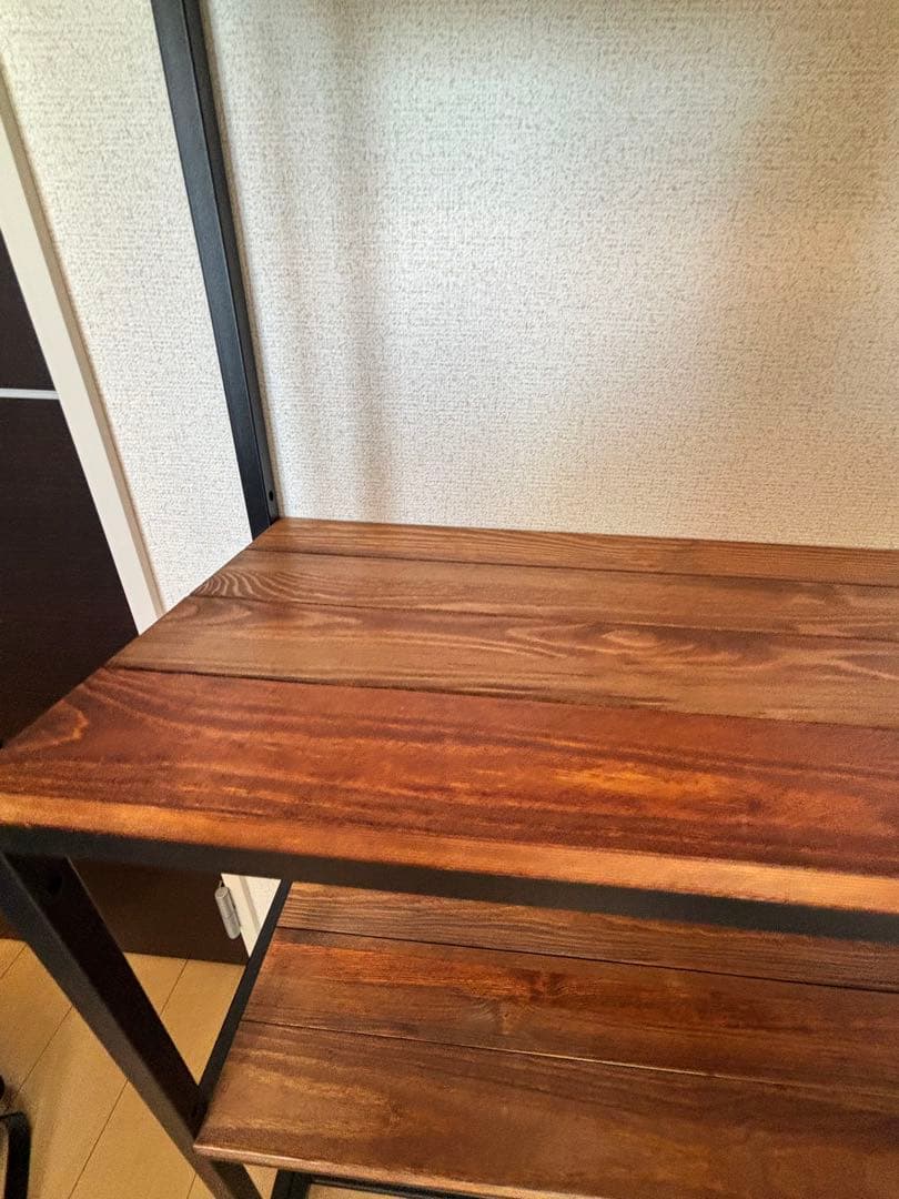 組立済　収納棚 木製　オープンラック 4段シェルフ TABAS ラック　ヴィン