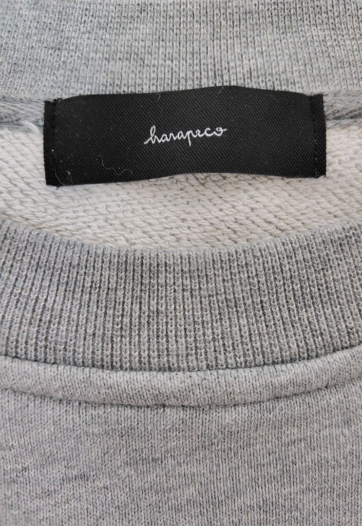 hanapeco 猫プリント グレー スウェット