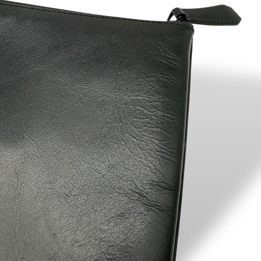 【良品】MONTBLANC モンブラン ラップトップケース レザー PC収納 黒