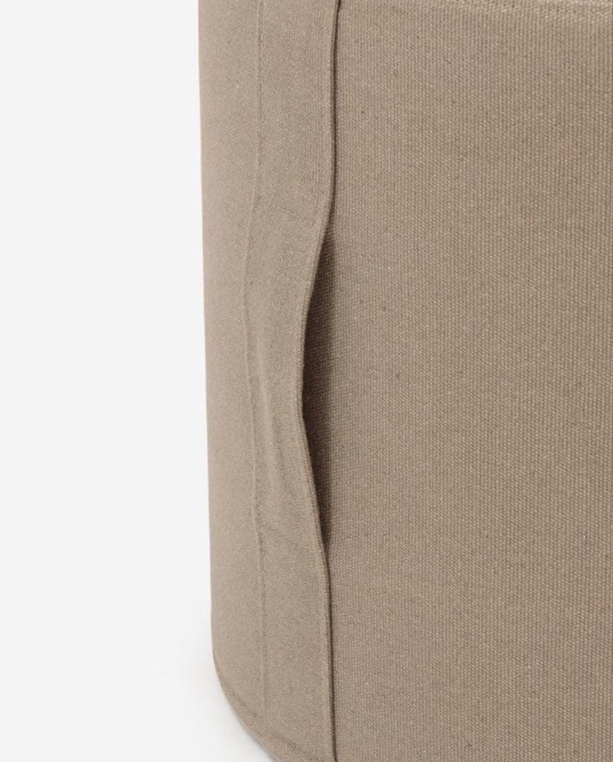 直接渡し値引有ACTUS DRUMS POUF ベージュ 直径・高さ45cm