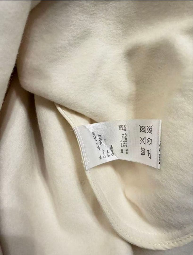 polaura ショールカラーウール　ミドルコート