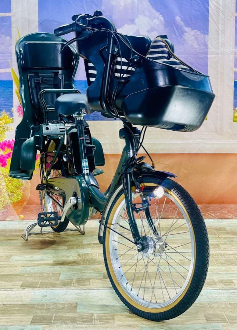 パナソニックギュット⭐️13AH！子供乗せ電動アシスト自転車Y3077
