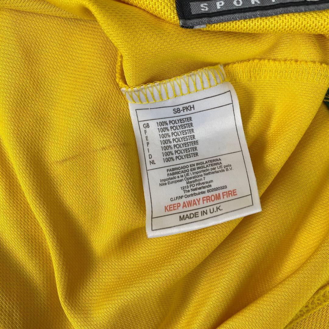 【ナイキ】　ブラジル代表　ロナウド　98フランスW杯　当時物　イギリス製　XL