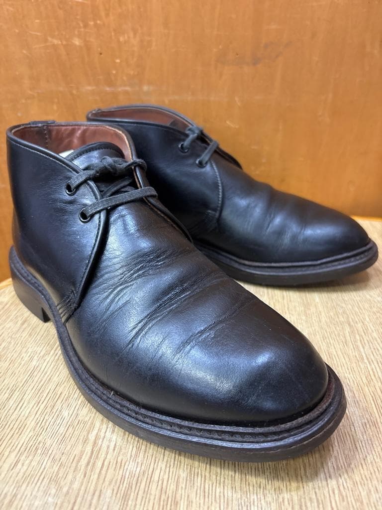 希少RED WING 9097 キャバリーチャッカ ブラックフェザーストーン7D