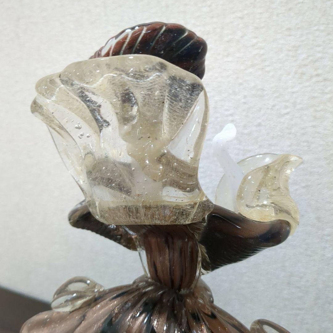 MURANO ベネチアグラス イタリア ガラス工芸品　M2239