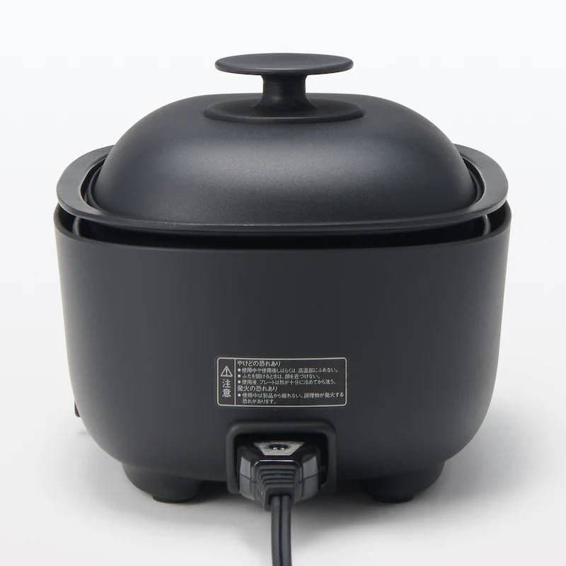 無印良品 深型ホットプレート 黒 MJ-HPFK1 44821893