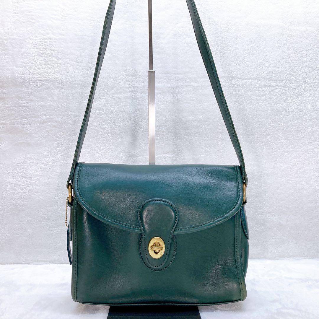 バッグ Vintage Coach Green Devon Turn Rock rare