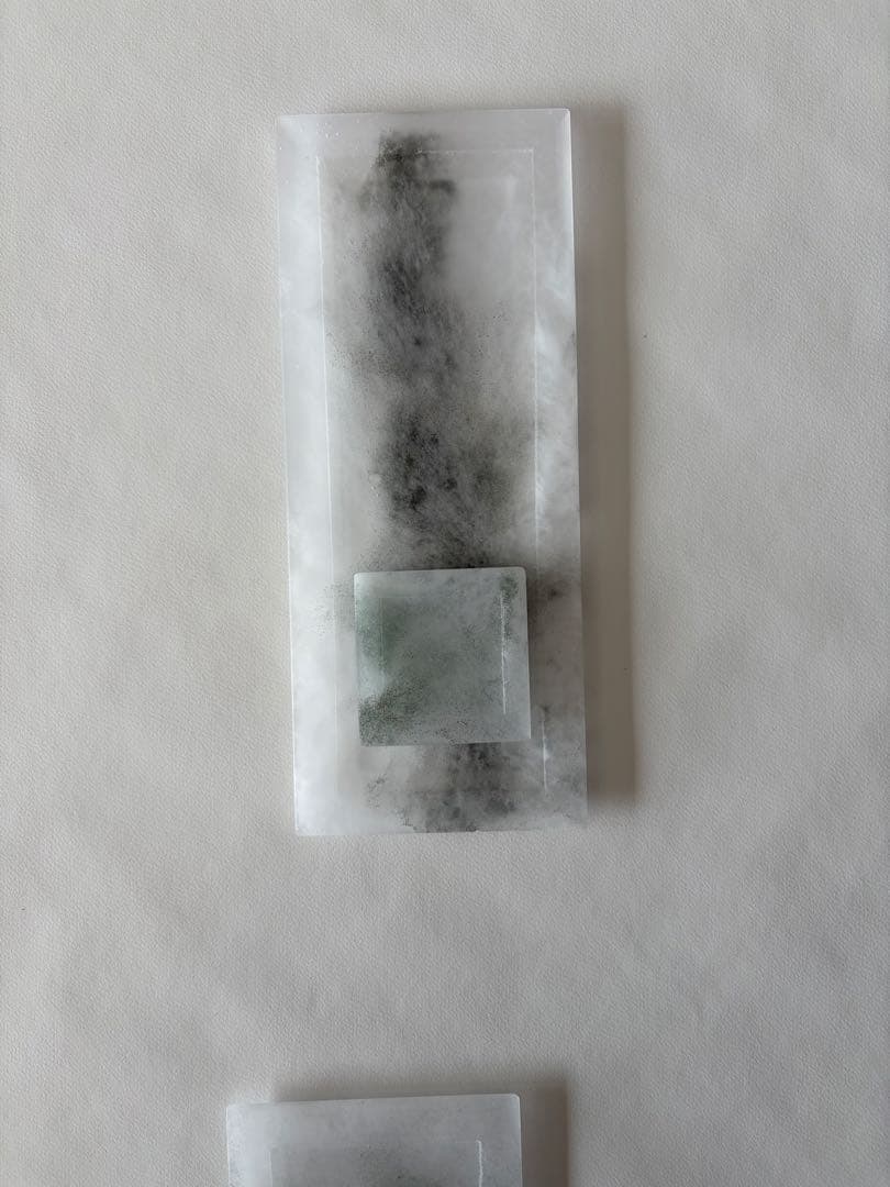 砂田夏海　shijima 角プレート　板皿　角皿　長皿　豆皿　箸置き　ガラス作家