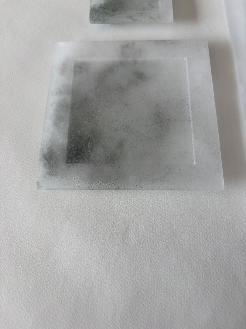 砂田夏海　shijima 角プレート　板皿　角皿　長皿　豆皿　箸置き　ガラス作家