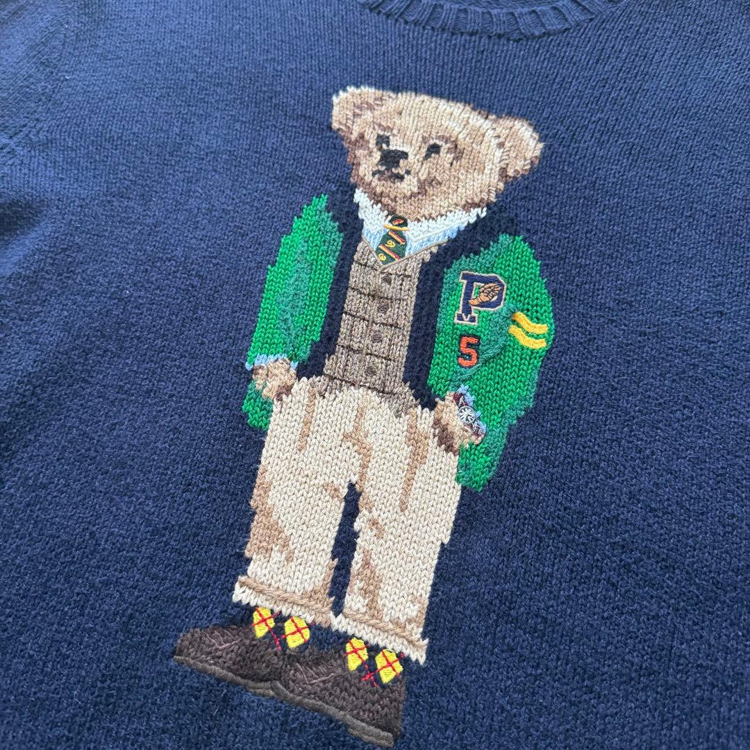 現行　ポロラルフローレン　ニット　ポロベア　コットンリネン　Mサイズ