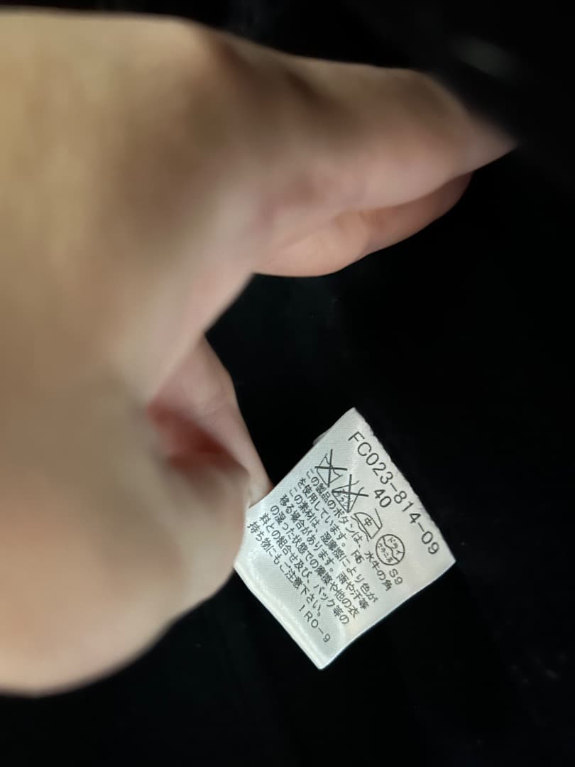 BURBERRY ブラック ピーコート 40