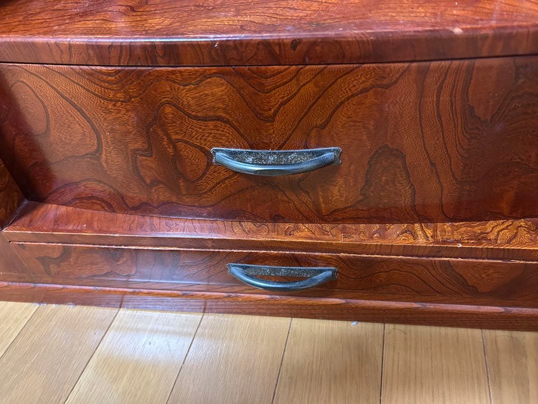 和製木製ドレッサー・鏡台 5引き出し付き　和箪笥