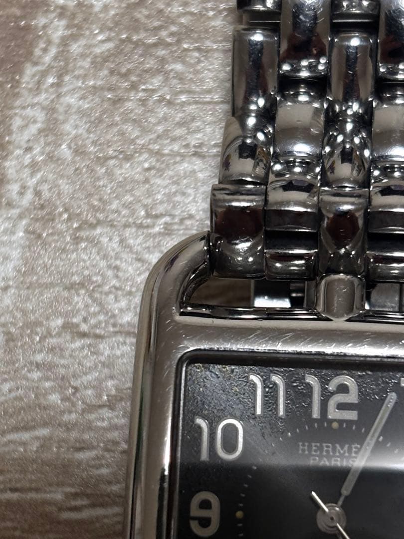 HERMES 自動巻き時計 シルバー