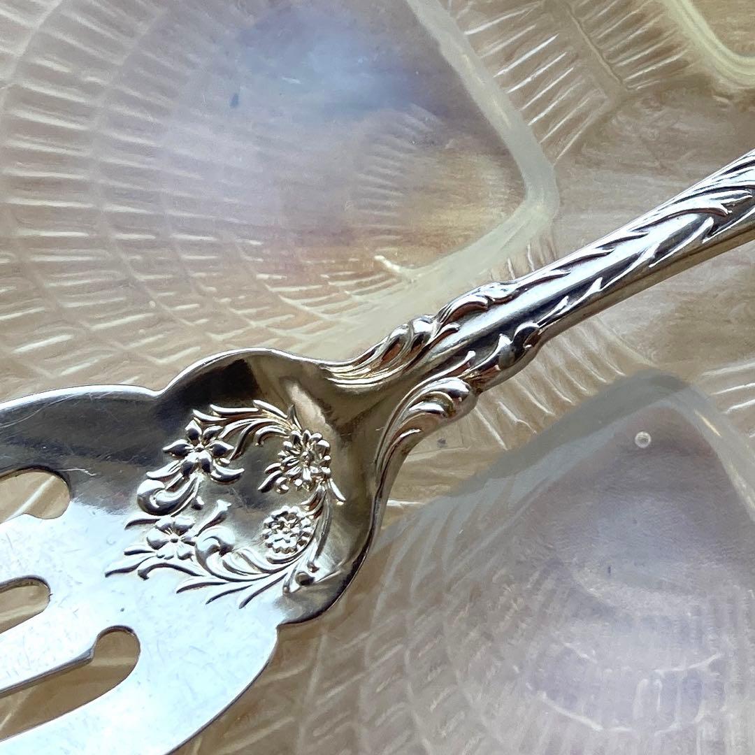 アンティーク　純銀　サラダ　フォーク　D&H