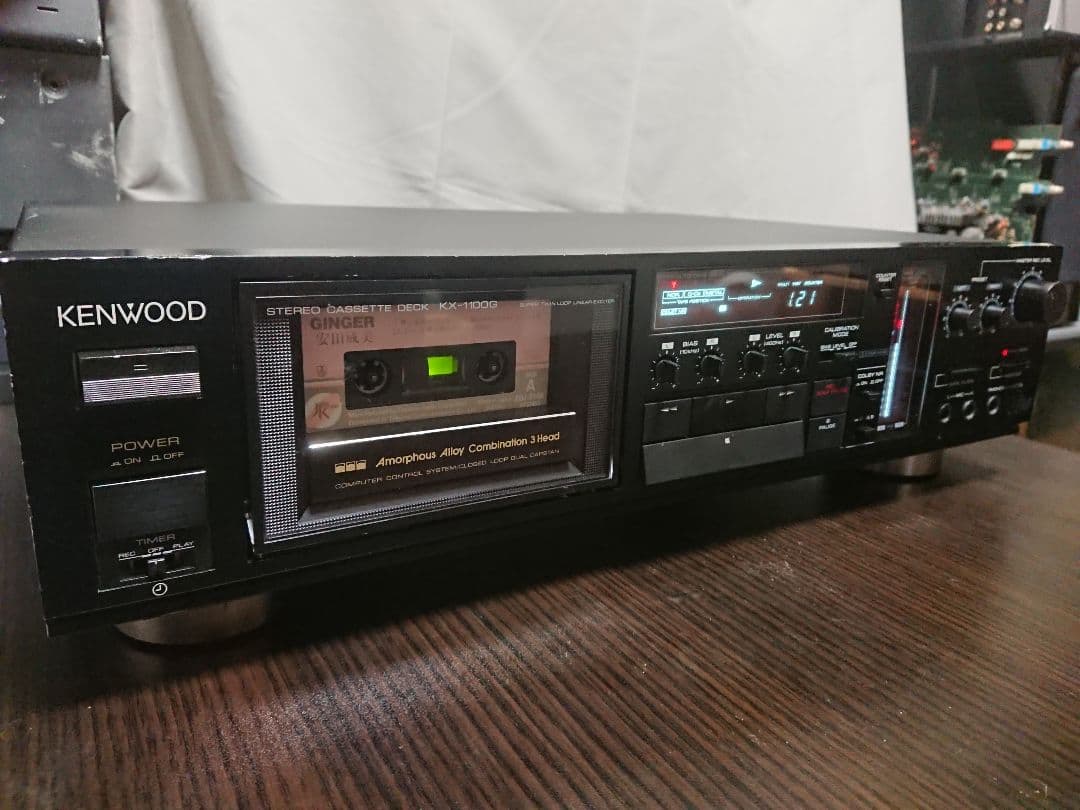 メンテナンス整備済KENWOOD製ステレオカセットデッキ KX-1100G