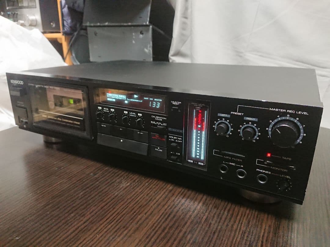 メンテナンス整備済KENWOOD製ステレオカセットデッキ KX-1100G