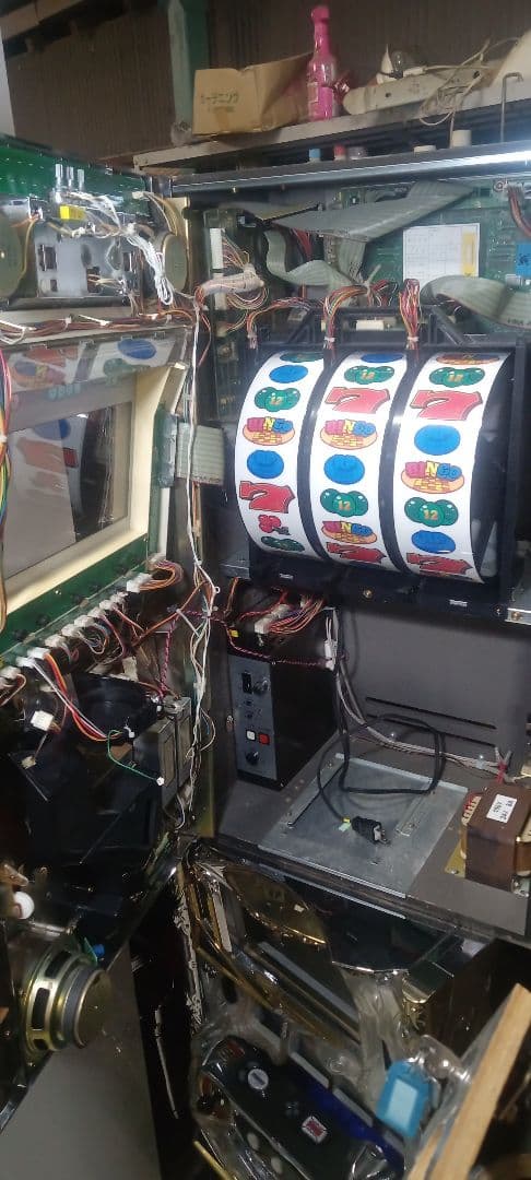 送料込　パチスロ　実機　ベルコ　4号機　スーパービンゴ　不要機　家庭用電源