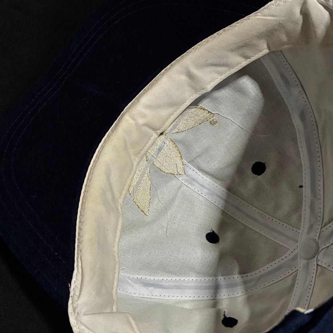 80s old adidas デサント製 キャップ トレフォイルロゴ アディダス