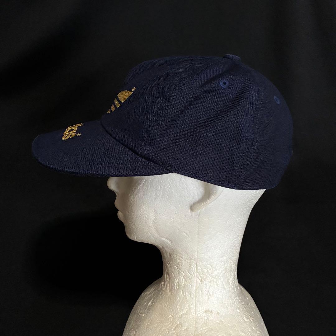 80s old adidas デサント製 キャップ トレフォイルロゴ アディダス