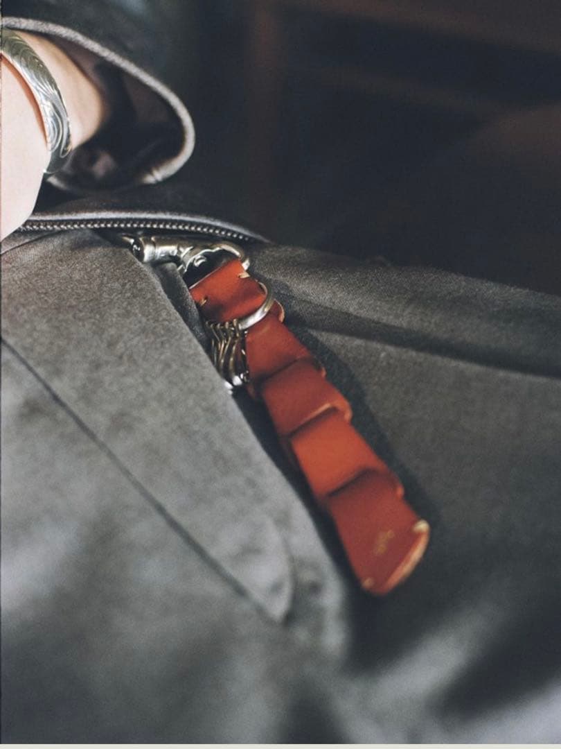 【新品未使用】再度お値下げ！リドムLlife LEATHER KEY CHAIN