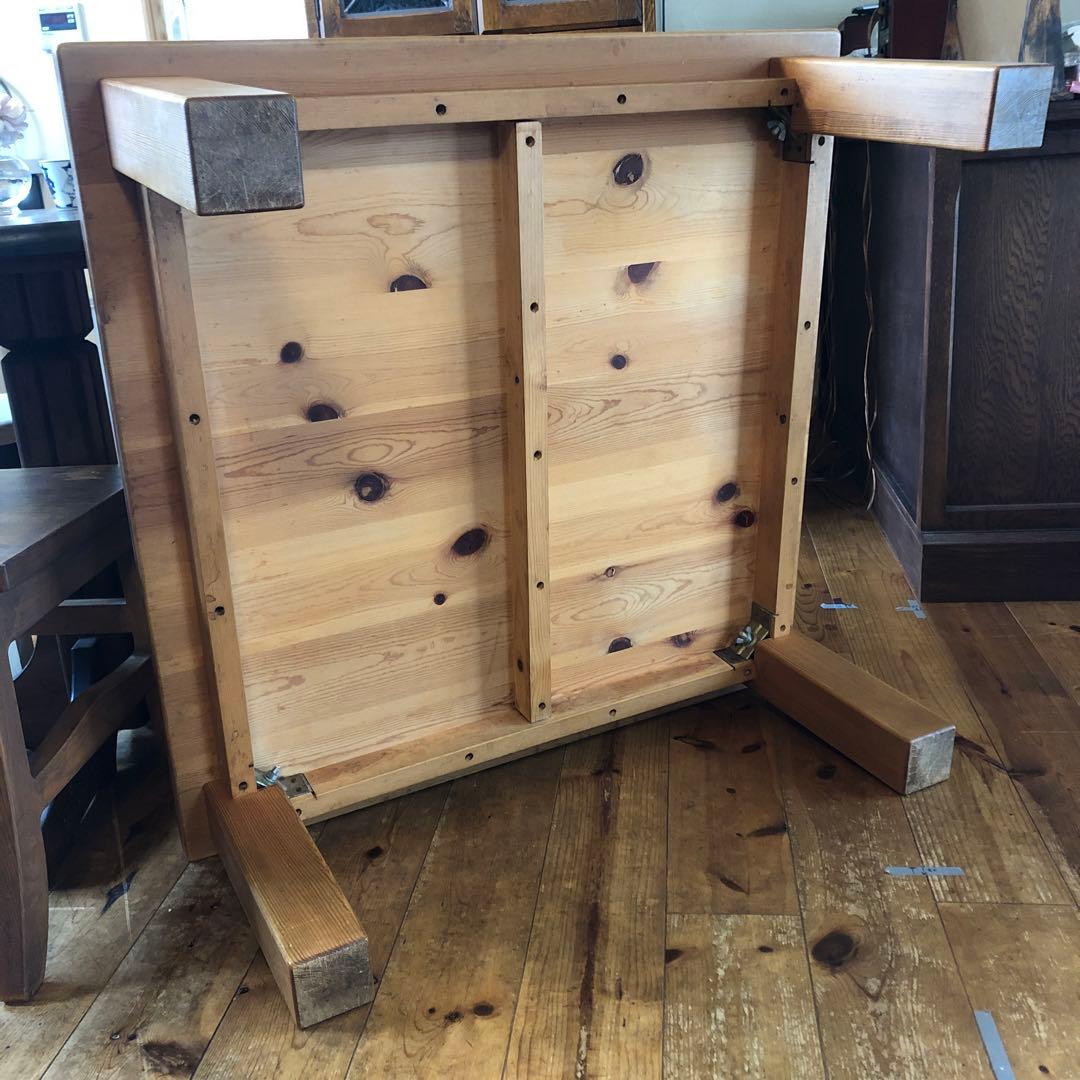 正方形テーブル90✖️90センチ 木製　日本製　お値下げ