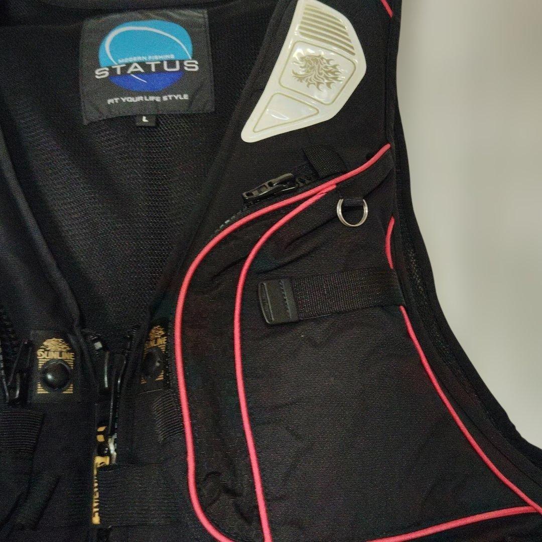 サンライン　STATUS 　磯　 フローティングベスト　 L サイズ　美品