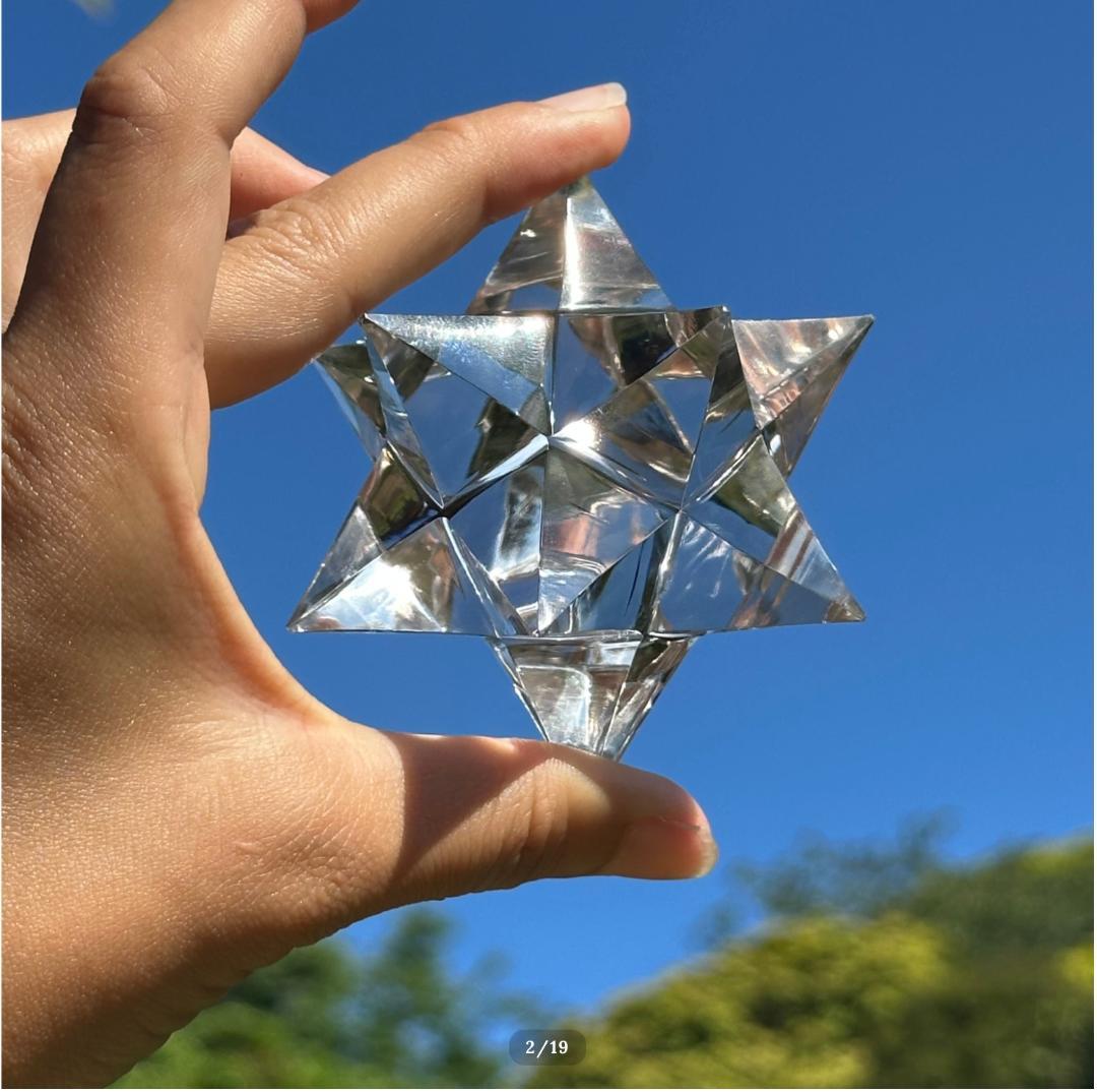 ガネーシュヒマール産【水晶】アステロイド マカバ スター 大 最高品質