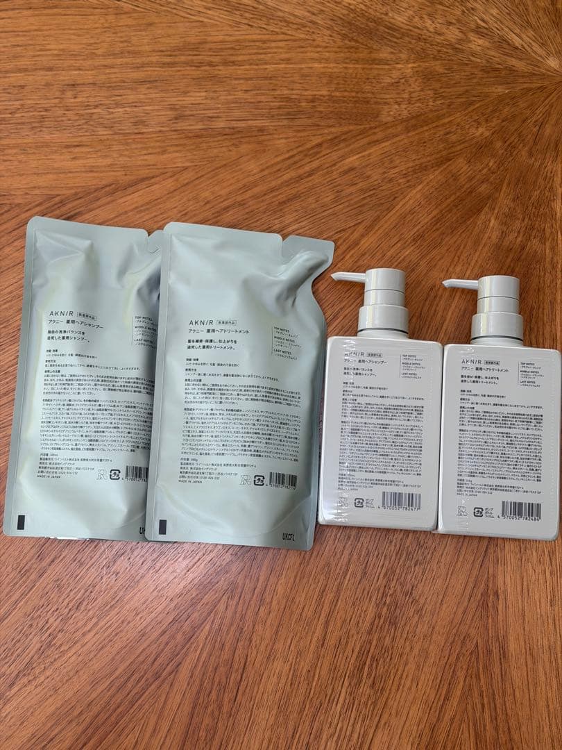 AKNIR アクニー シャンプー トリートメント300ml 詰め替え4点セット