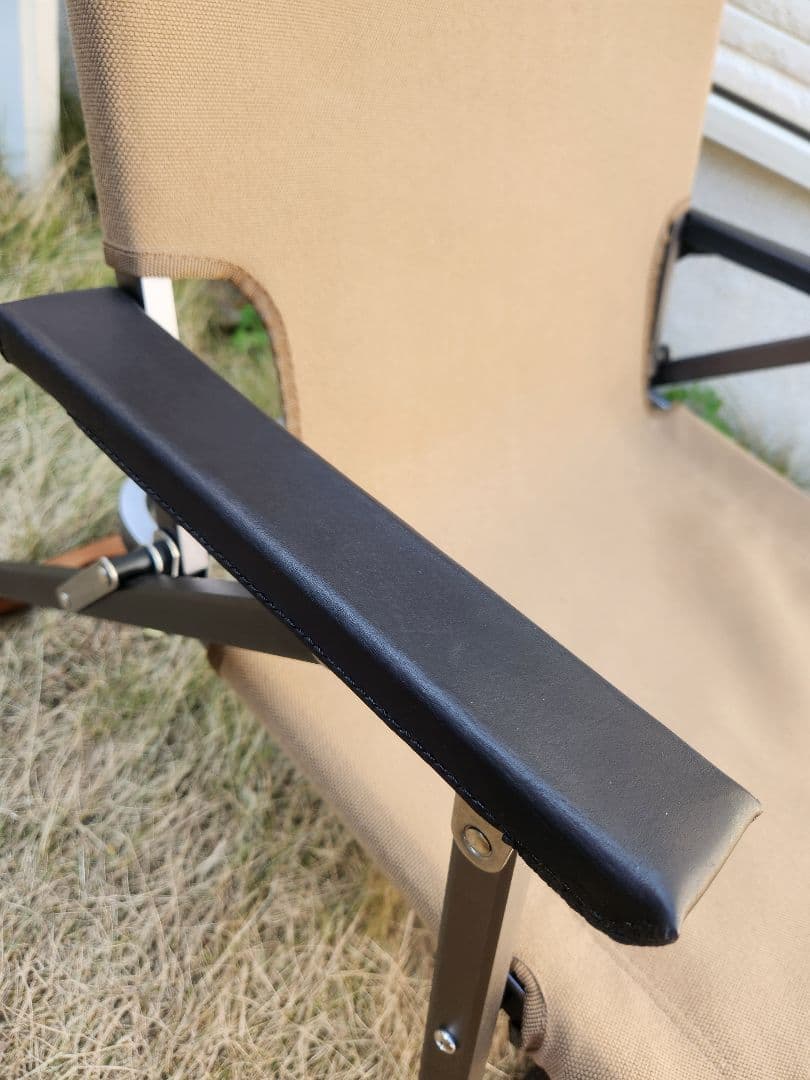 レードチェア専用本革アームレストカバー(黒)２脚分