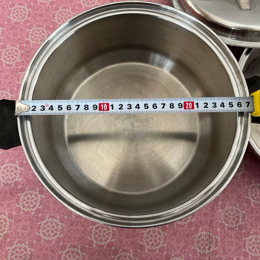 INKORステンレス鍋.フライパンセット