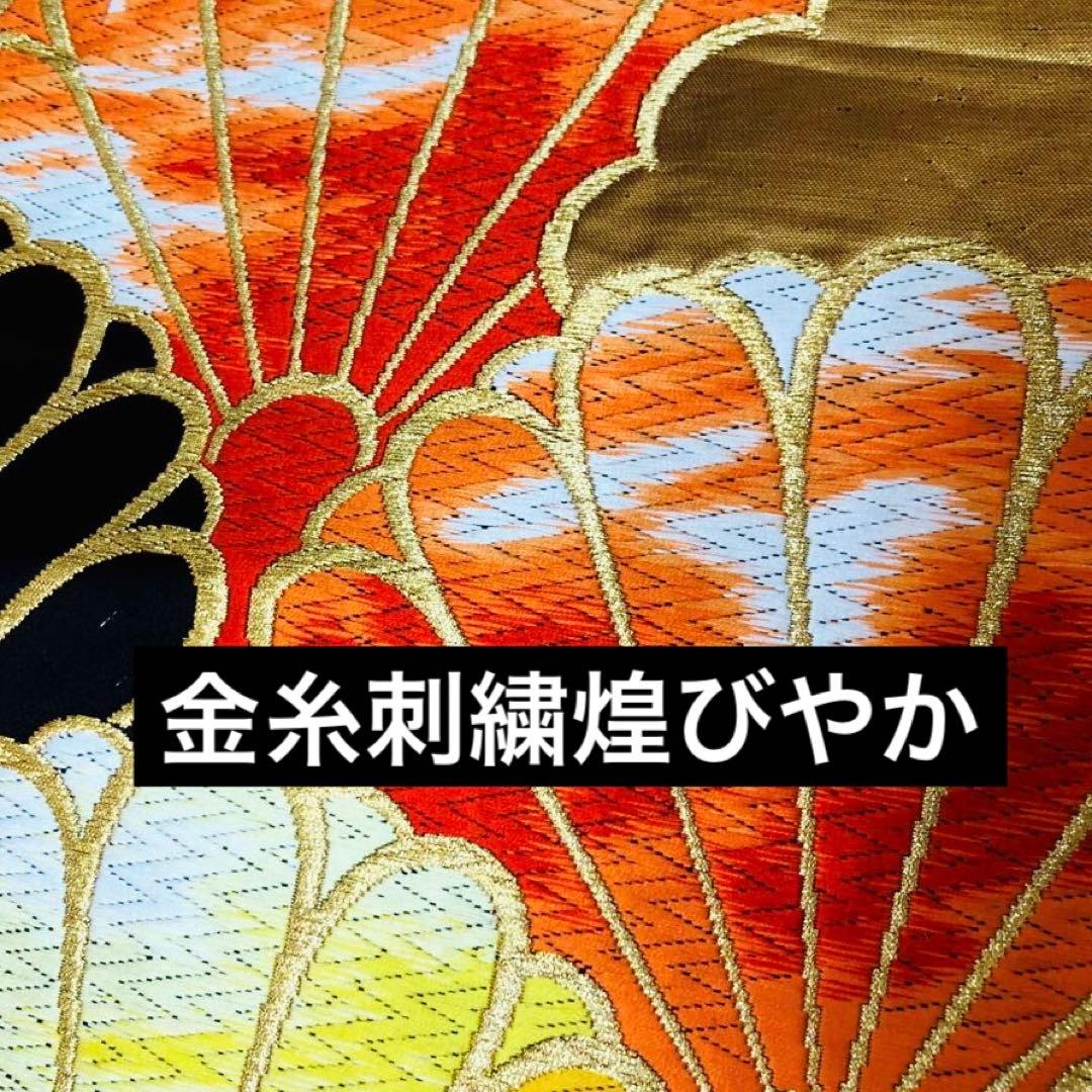 正絹振袖安心フルセット‼️ピンク赤系⭐︎美しい四季の花⭐︎鳥古典柄金彩⭐︎逸品